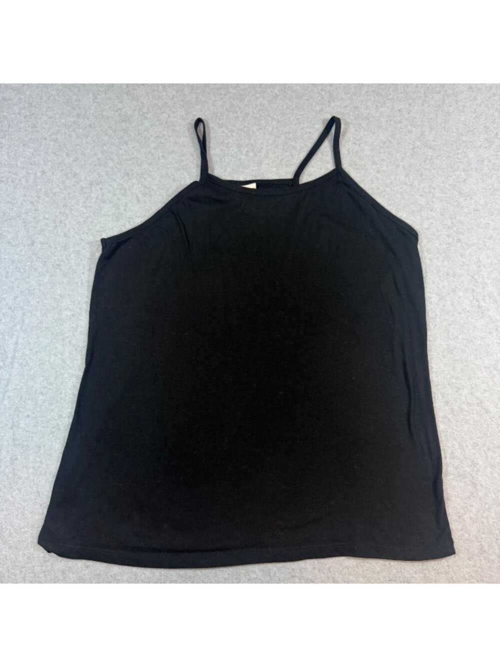 Faded Glory Women’s Plus Size 1X Black Sleeveless Camisole Tank Top Casual Stret